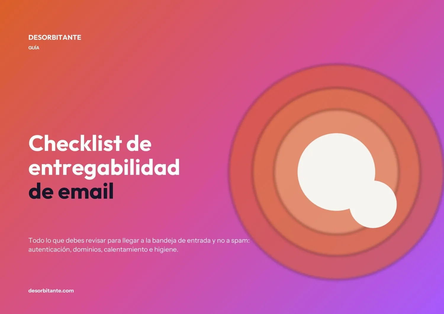 Cover of the Email deliverability checklist guide