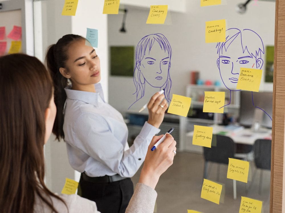 Equipo definiendo su estrategia de prospección
